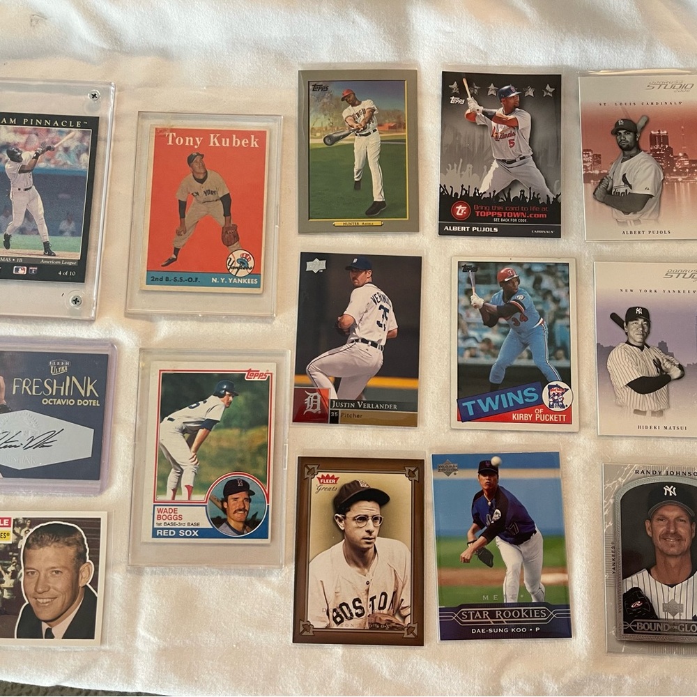 Assorted Baseball Trading Cards Collection